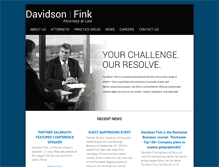 Tablet Screenshot of davidsonfink.com
